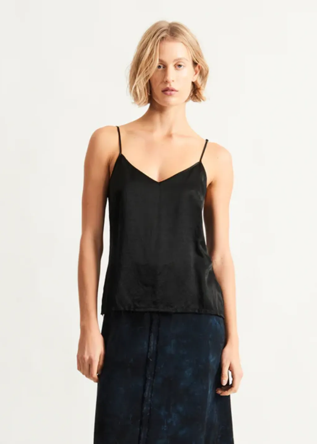 Raquel Allegra Mona Cami in Black