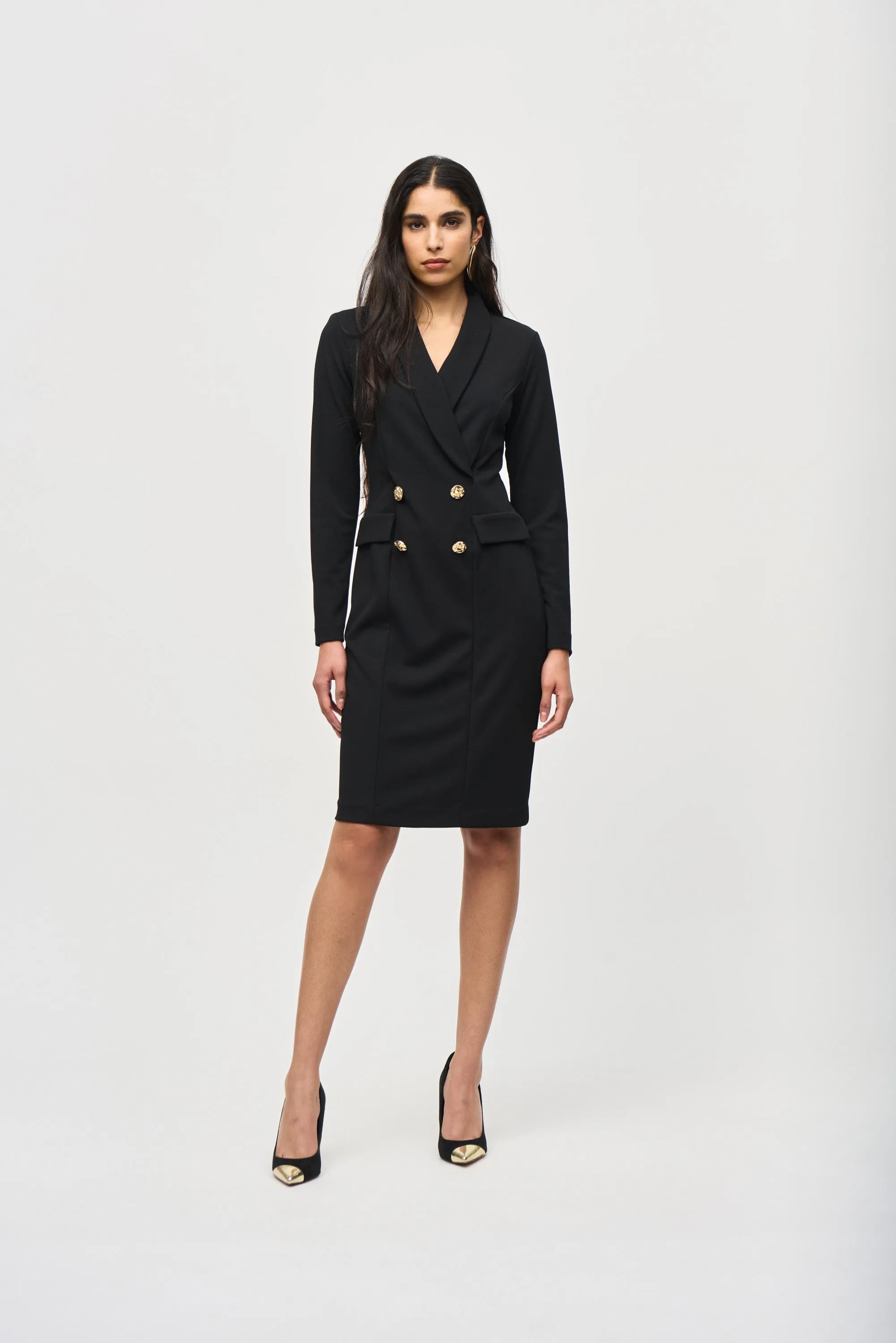 Scuba Crepe Blazer Dress