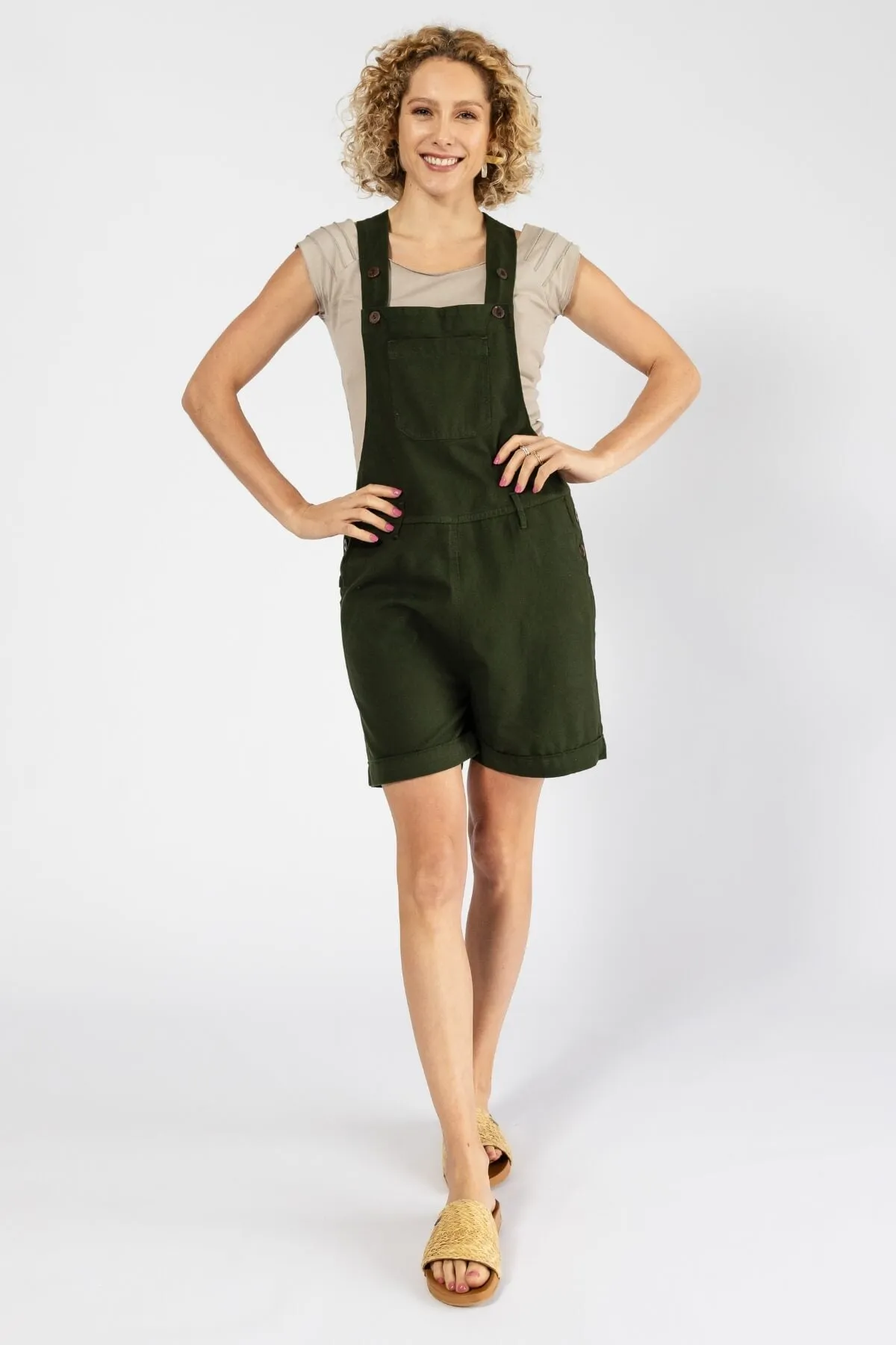 Short Traveller Overalls - Green