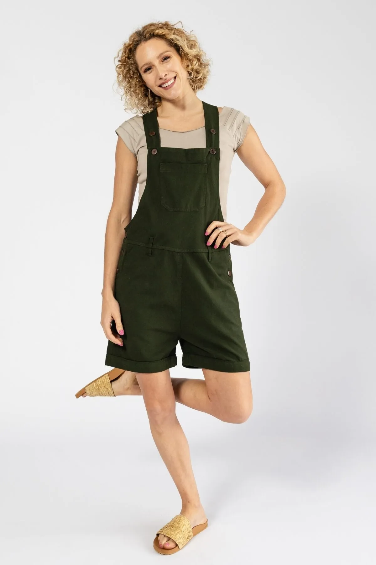 Short Traveller Overalls - Green