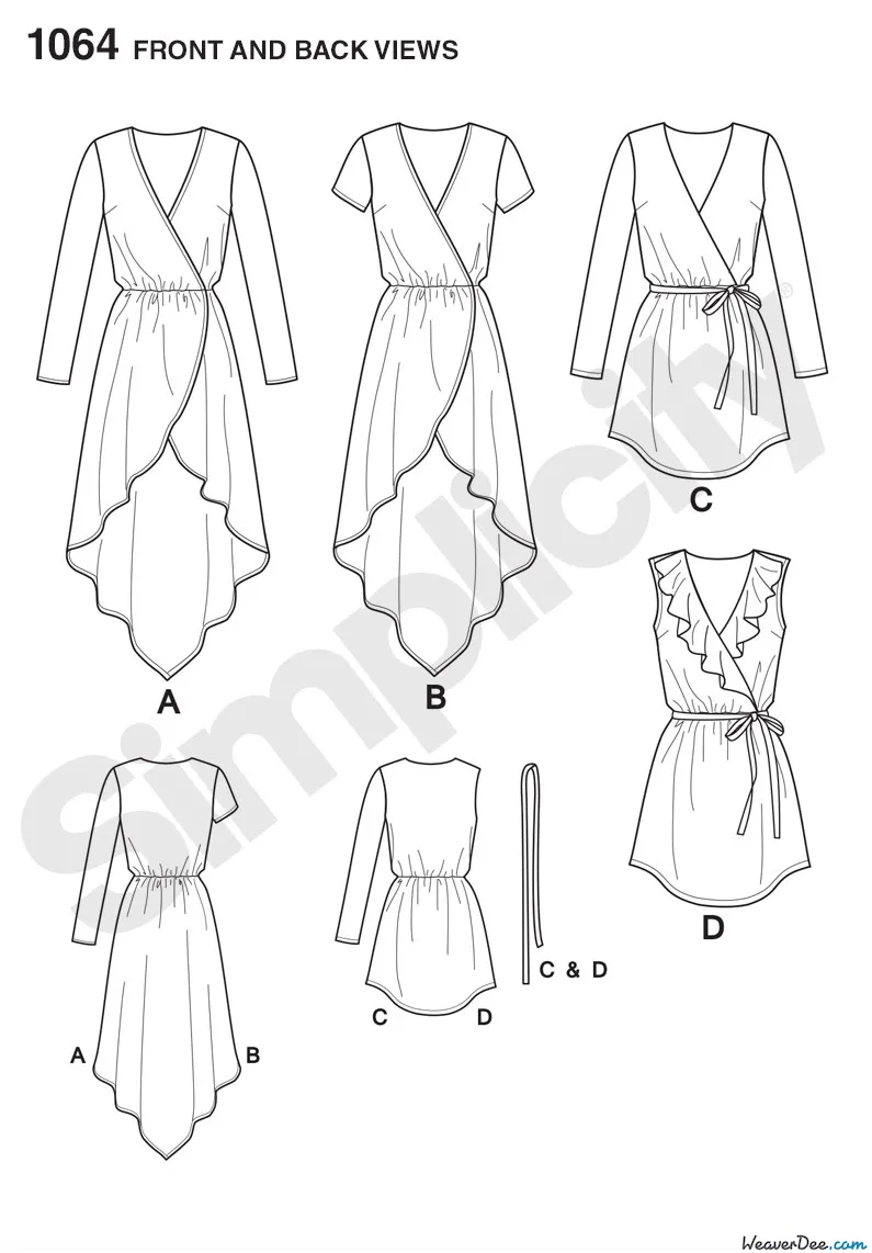 Simplicity Pattern S1064 Misses' Tunics | Easy