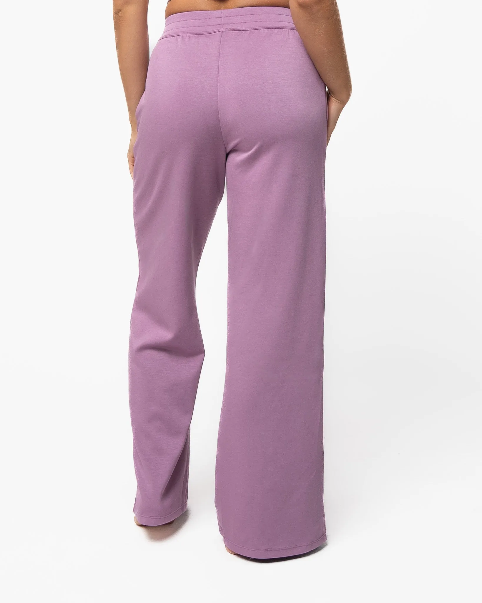 Soft Scuba Wide Leg Pant - Hazy Lilac