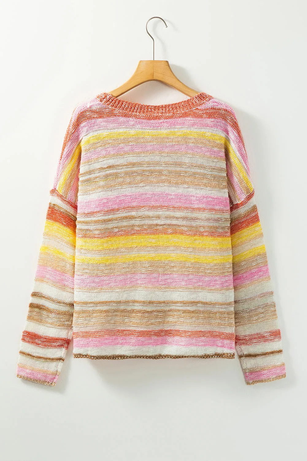 Stripe Drop Shoulder Sweater