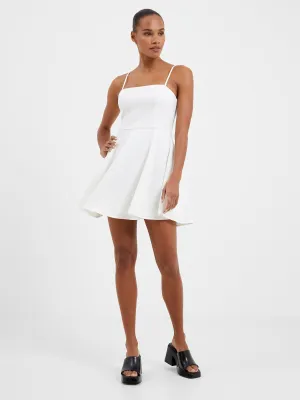 Whisper Straight Neck Fit & Flare Dress