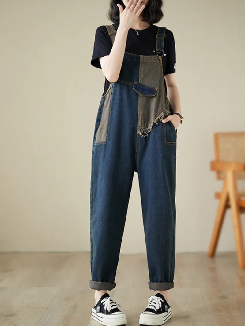 Women's Beach Wear Stylish Pockets Overalls Dungarees