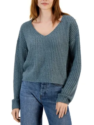 Women's Plain Chunky Sweater,Green